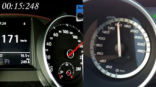 Vw F 7 Gti Vs. Alfa Romeo Giulietta Qv 0-200 Kph Acceleration Battle