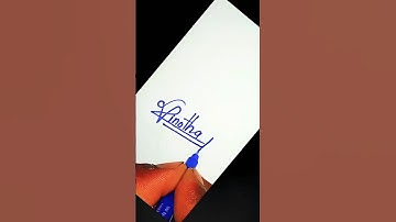Vinotha name signature style 😲 | V letter signature style #new #signature #viral #trending #shorts