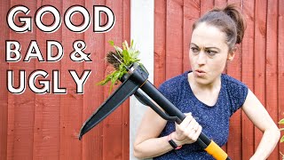 PROS & CONS of the Fiskars Xact Weed Puller | Lawn Gardening Tool Review | The Carpenter's Daughter