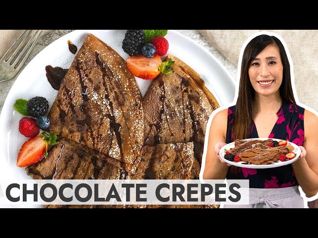 Strawberry Crepes with Homemade Whipped Cream - Jessica Gavin