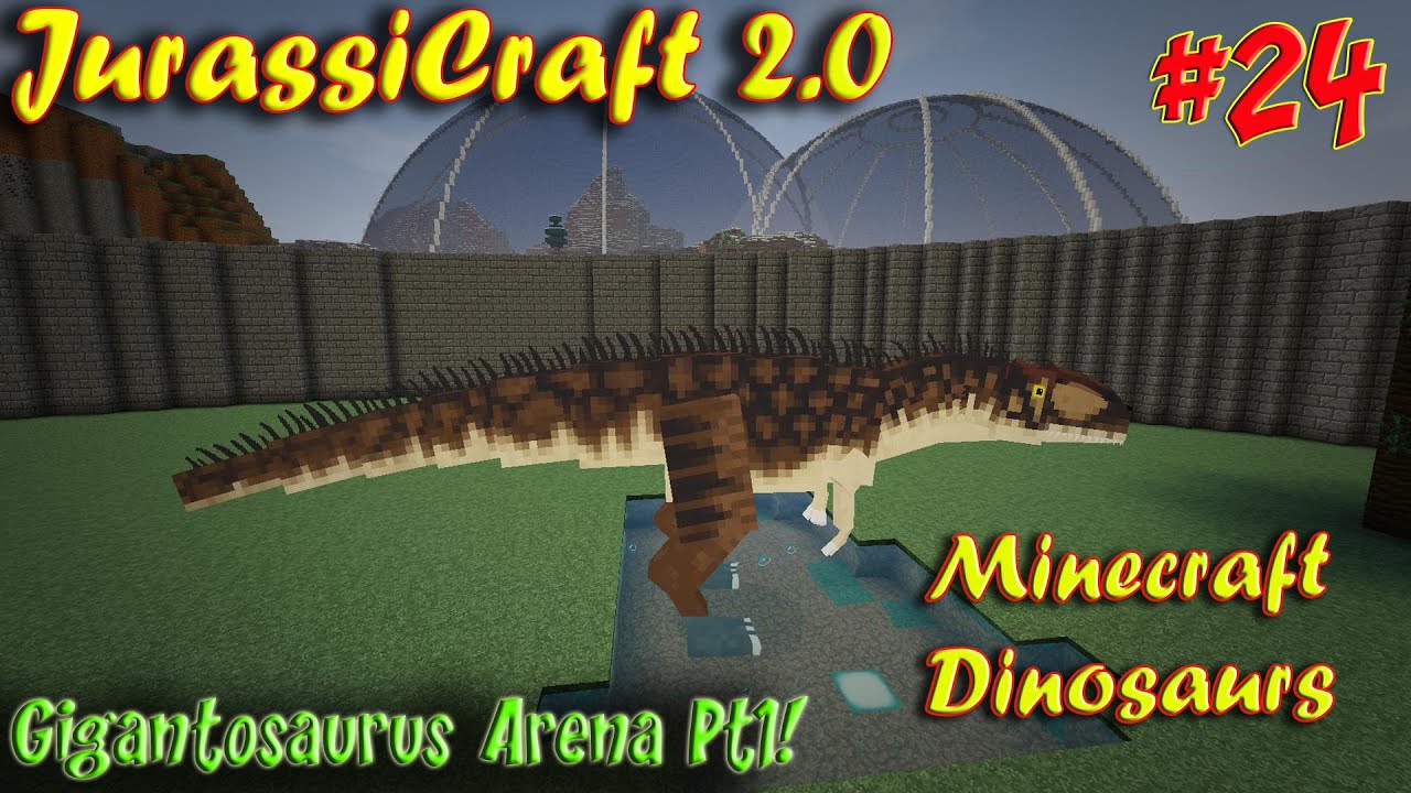 Minecraft Dinosaurs JurassiCraft 2.0 Ep24 Gigantosaurus 