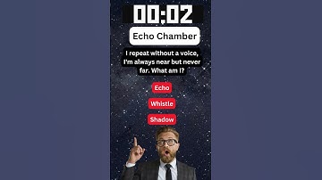 Echo Chamber: Can You Solve This Riddle? #motivation #quotes