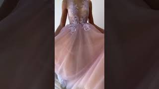 Bonita Tulle Gown in Lilac