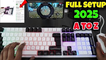 ₹499 Rgb Gaming Keyboard Mouse Combo |  play free fire with keyboard mouse in mobile like pc