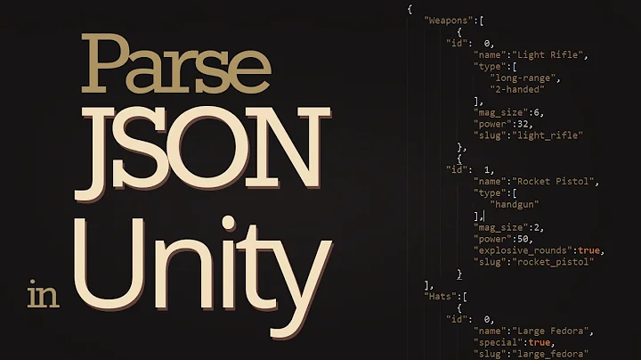 How to Read JSON Data in Unity (LitJSON)