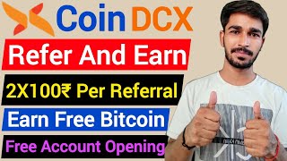 CoinDCX Refer And Earn | Earn free bitcoin | coindex coupon code | refer and earn app | coindcx