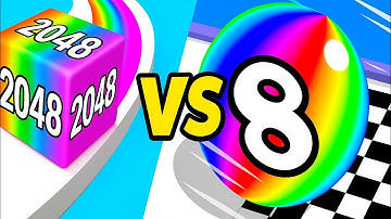 Jelly Run vs Ball Run 2048 😍 Epic Satisfying Race! Funny Mobile Game #Shorts 🎮💥