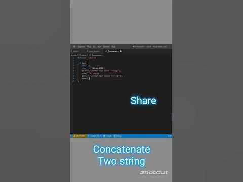 concatenate two string without using library function🥵||#clanguage# ...