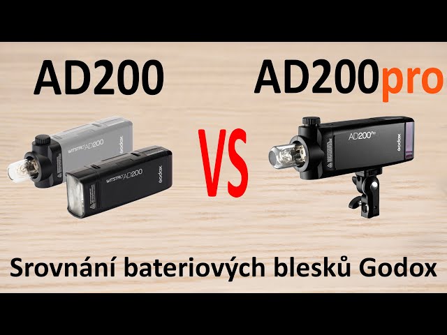 AD200 vs AD200pro - srovnání bateriových blesků Godox - YouTube