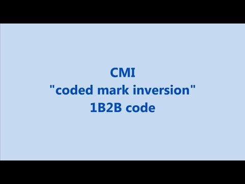 Coded Mark Inversion 08 CMI coded signal - YouTube