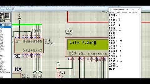 Programación LCD en computadora básica de 4 bits