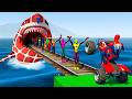 الرجل العنكبوت انقاذ باتمان Spider-Man Rescue batman vs iron man vs venom funny Game GTA 5 superhero