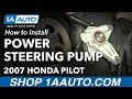 How to Replace Power Steering Pump 2005-08 Honda Pilot