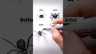 Draw Spiders! #art #drawing #shorts #spider #howtodraw #easydraw
