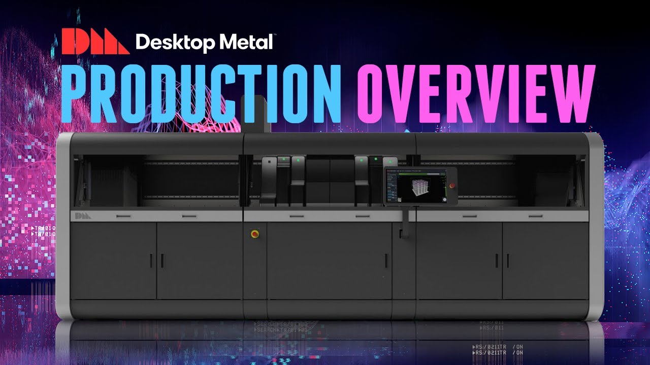 Desktop Metal Production System Demo @ RAPID 2019 - YouTube