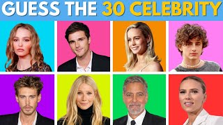 Celebrity Trivia Challenge: Guess the Names of 30 Celebrities