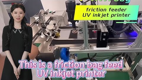 High speed automatic friction type film bag feed UV inkjet printer conveyor paging machine #machine