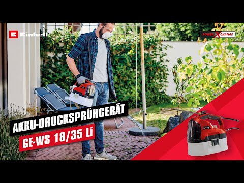 Розпилювач акумуляторний для розпилення добрив Einhell GE-WS 18/35 Li - Solo без АКБ та зарядного пристрою, видео 1