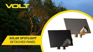 VOLT® Premium Brass Solar Spotlight with Detached Panel | What's In The Box?