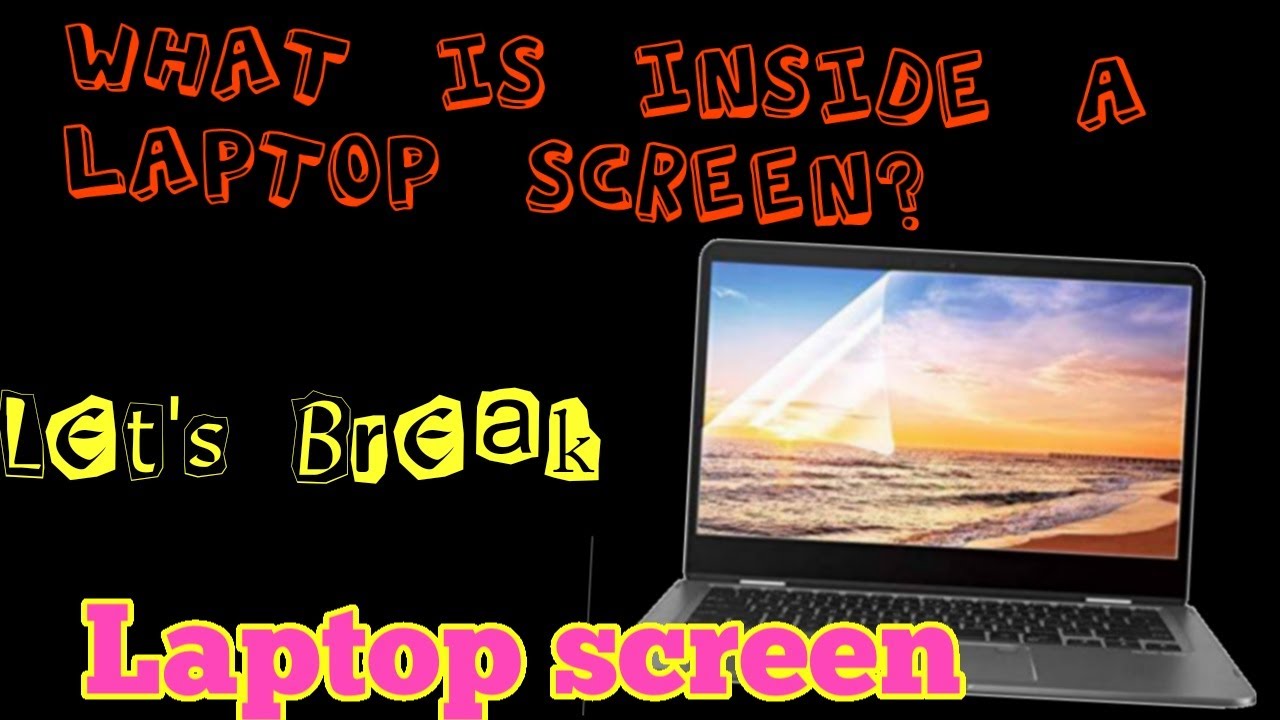 What is inside a laptop screen? Let's break a laptop screen. - YouTube
