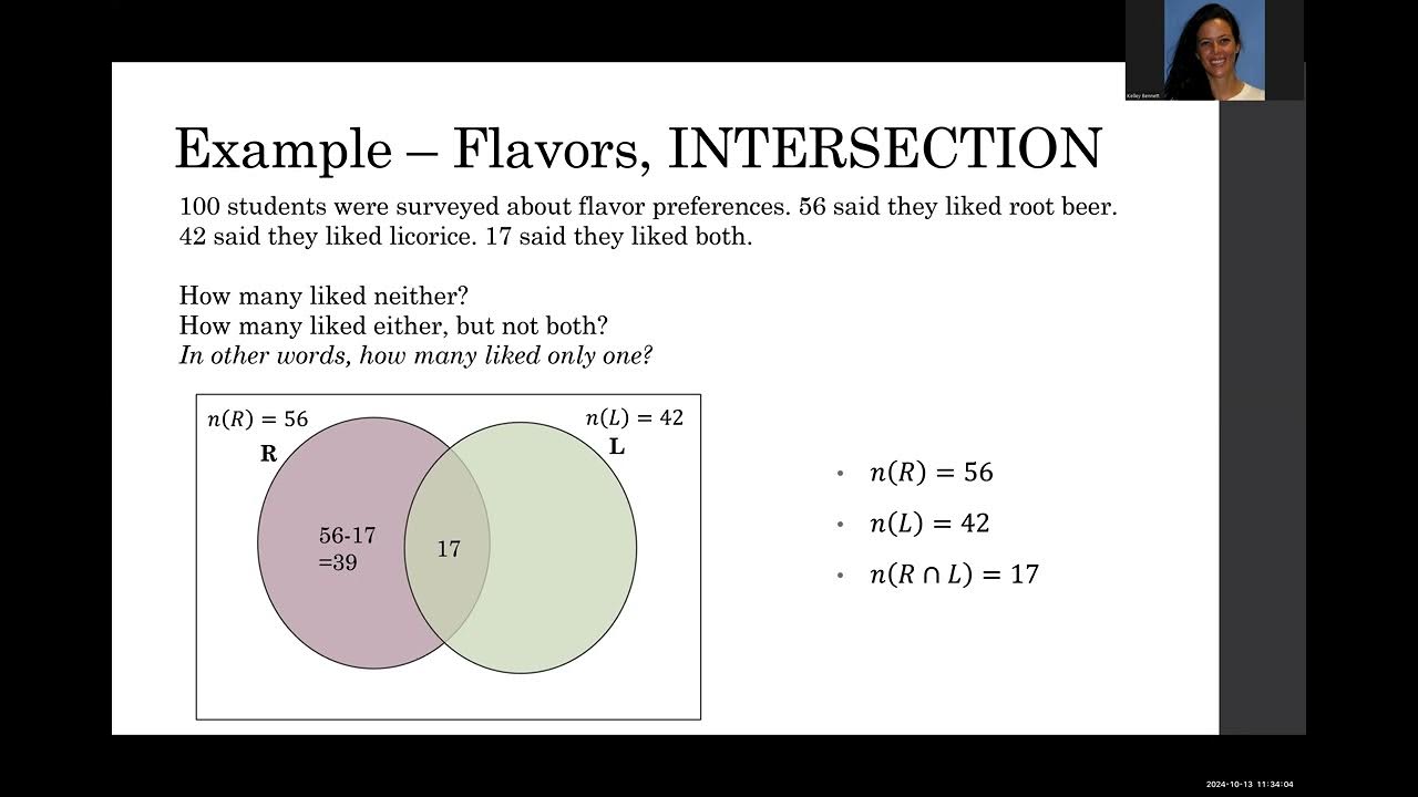 The Additions To The Intersection Are To Increase What Addition Principle - Intersection Example for Flavors - YouTube
