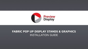 How to build a fabric pop up display stand
