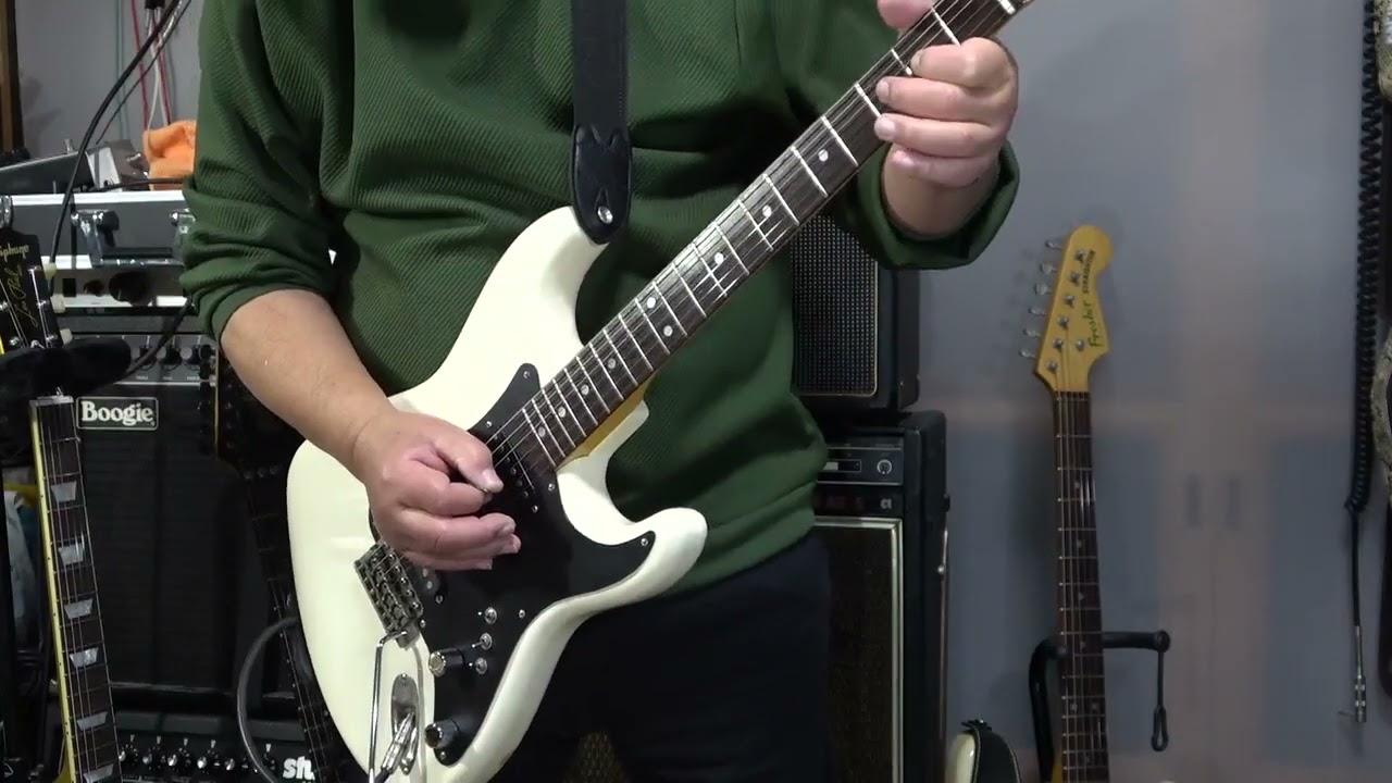 【kissy's Guitar Collections】ニコイチ 1981年 Greco Super Sound SE 600J ボディ＋ AriaProII ST 700Jネック　即興ギター 002