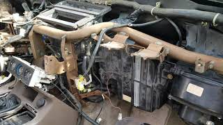 2000 nissan frontier  heater core replacement