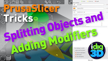 Splitting and adding a Modifier using PrusaSlicer
