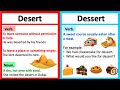 DESERT vs DESSERT 🤔| What's the difference? | Learn with examples
