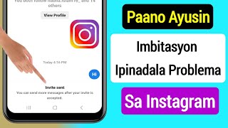 Paano Ayusin ang Instagram Message invite Send Problem || Naipadalang Problema Insta Message invite