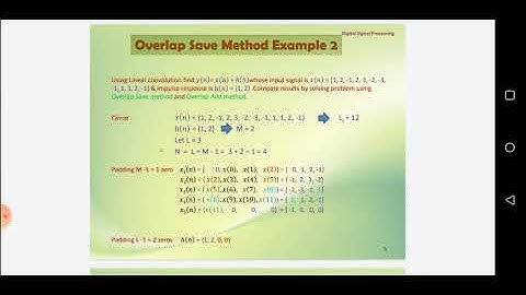 Overlap Save Method Example 2