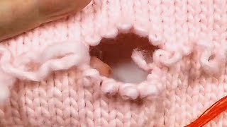 How to Perfectly Repair a Knitted Sweater With 2 Broken Yarns at Home