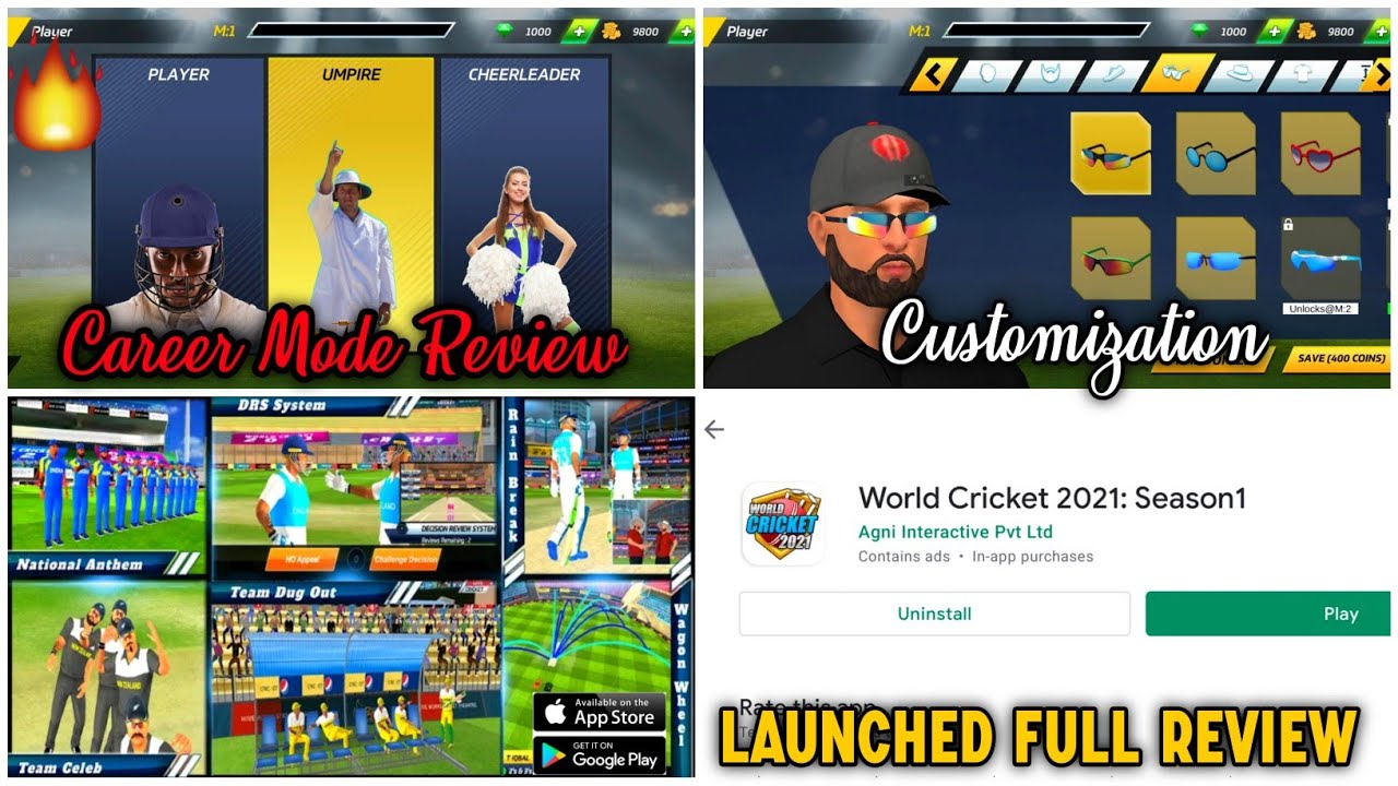 { 333 MB } World Cricket 2021 Finally Launched On Playstore | Career, Dug out, Customization Review