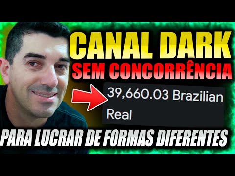 Dinheiro no YouTube | CANAL DARK copiando pegada gringa e SEM CONCORRÊNCIA