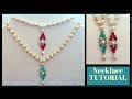 10 MINS Diy Necklace. Beaded necklace tutorial. How to make simple necklace in no time