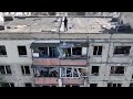 Разбомблённые дома в Украине