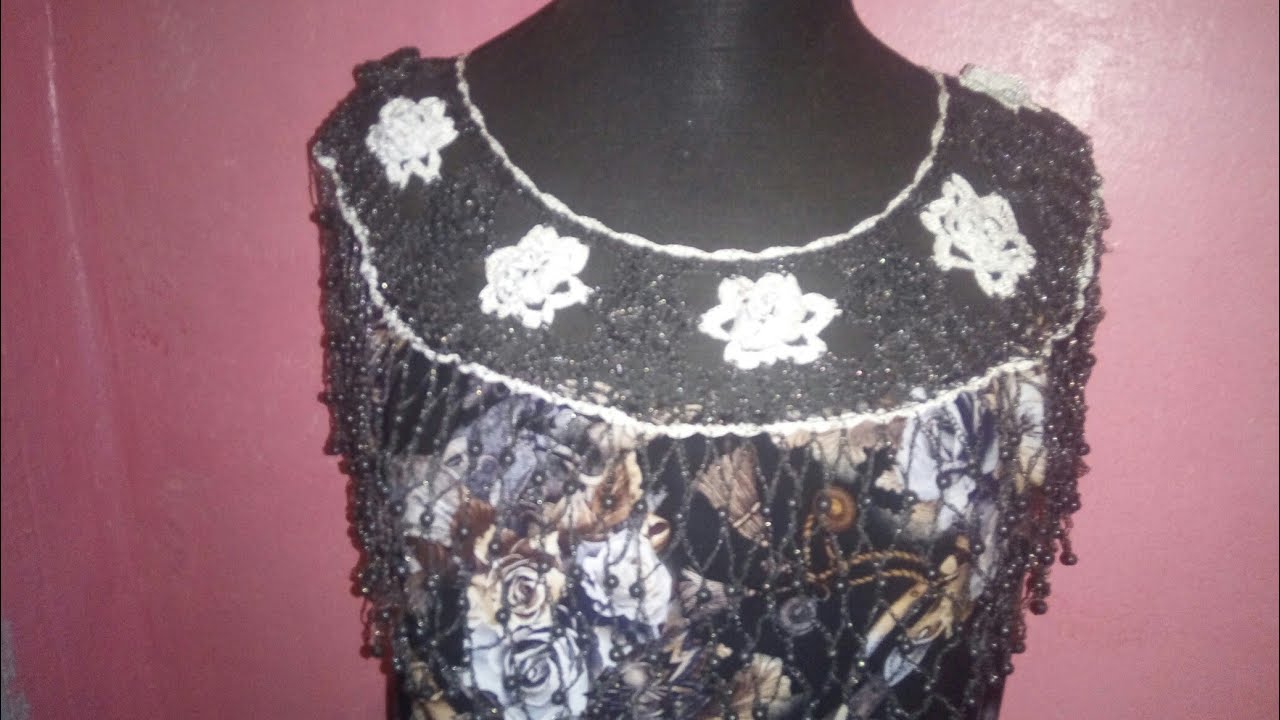 عندك صدر كروشي أرواحي نوريك كفاش تركبيه على القماش👍