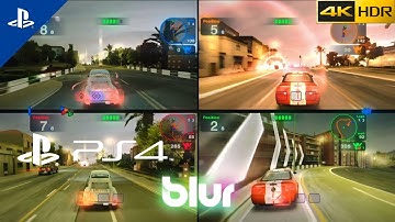 Blur- 4 players multiplayer splitscreen
