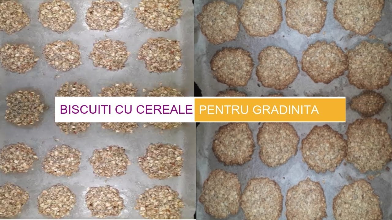 Biscuiti Cu Fulgi De Cereale și Seminte Pachetel De Gradinita