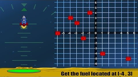 Rocket Down Coordinate Grid Game Overview
