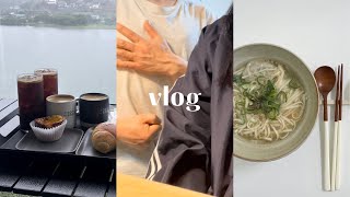 vlog 도시락 챙겨서 출근하는 일상 / 토마토 마리네이드 🍅, 마트 중독, 닭칼국수, 미니 식빵 만들기