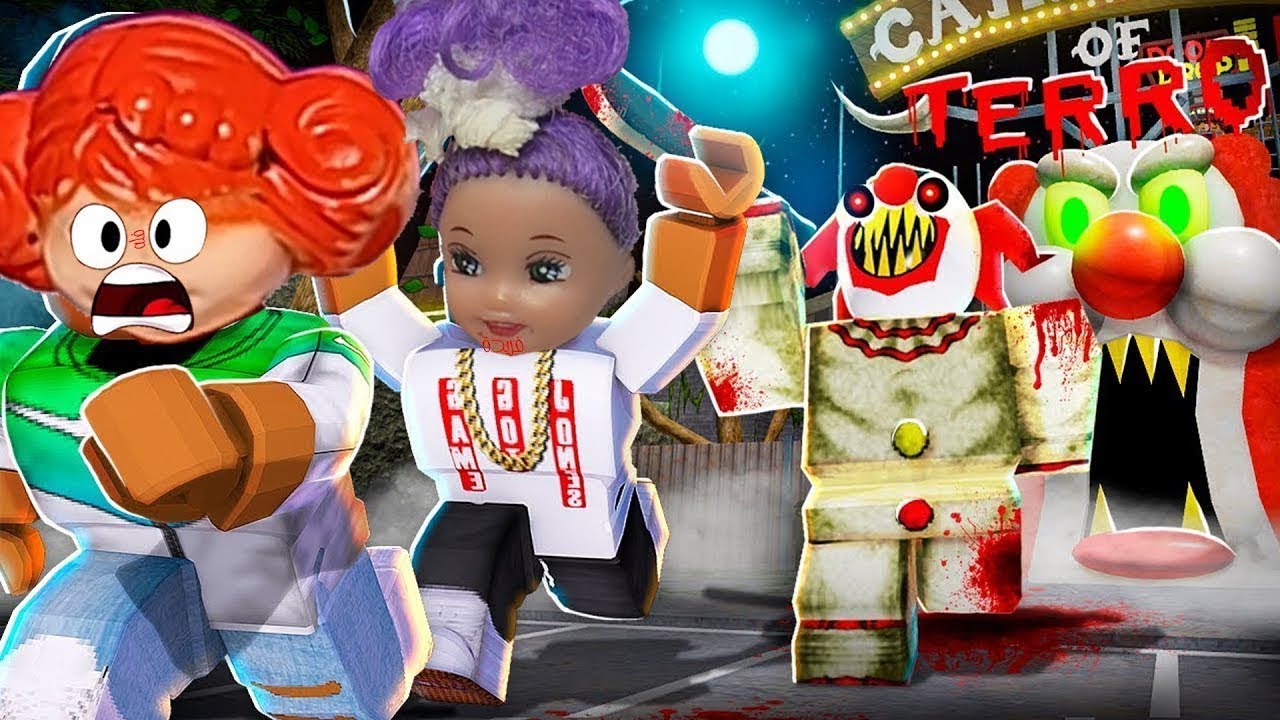 الهروب من الملاهي المرعبة لعبة roblox !! | عائلة فله