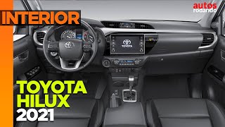 Toyota HILUX 2021 INTERIOR todos los detalles