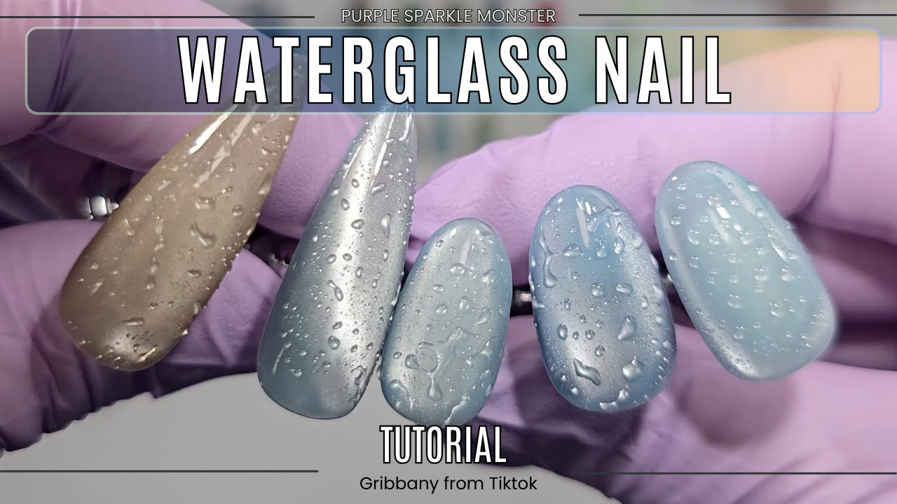 Урок по созданию маникюра в стиле «водное стекло»!