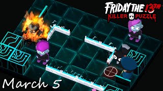 Friday the 13th: Killer Puzzle - Daily Death March 5 Walkthough (iOS, Android)