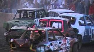 2010 Schaghticoke Fair Demolition Derby 7pm Heat 1 Part 1
