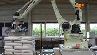 Sackpalettieranlage Für Lebensmittelbereich