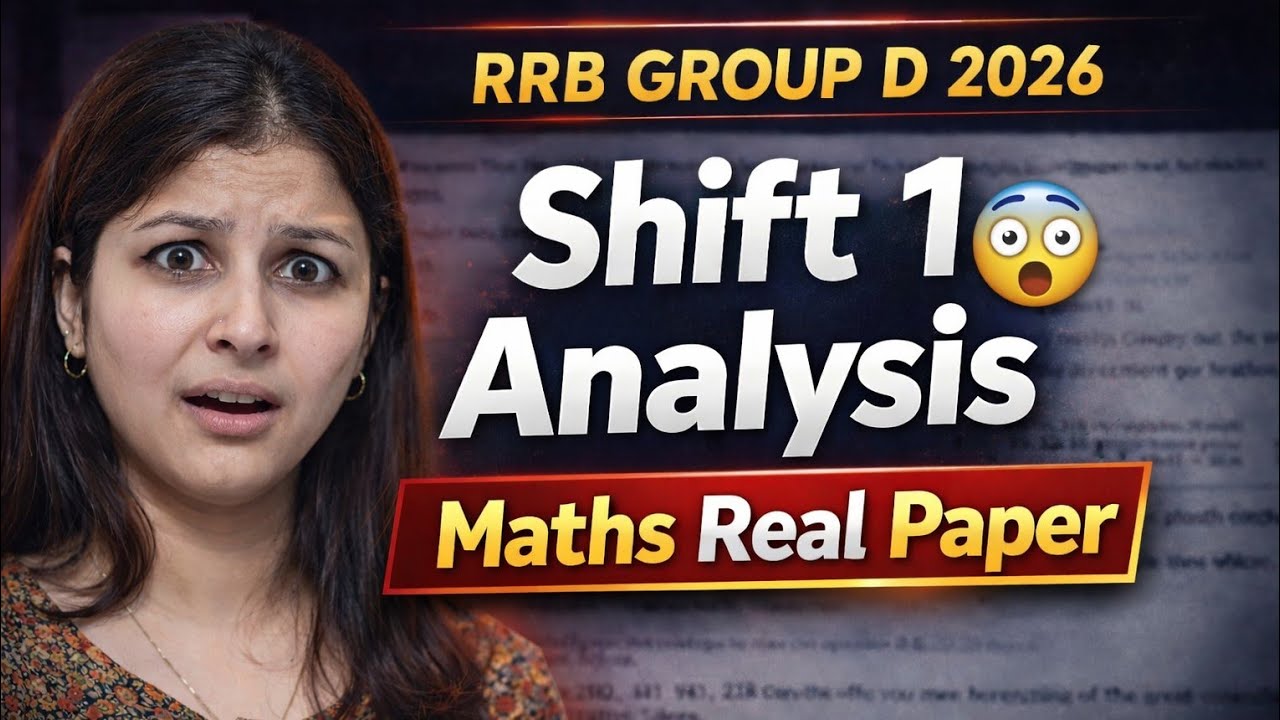RRB Group D Maths PYQ 2026 | Previous Year Questions with Short Tricks day 2