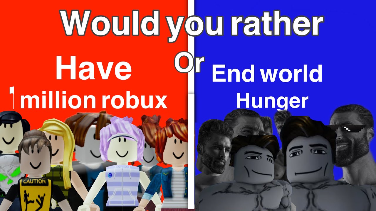 Roblox WOULD YOU RATHER YouTube 